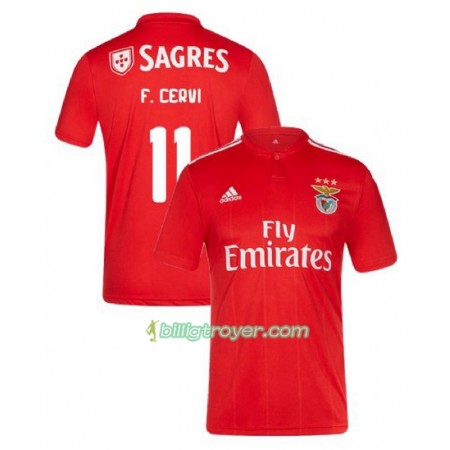 Billige Fotballdrakter Benfica Franco Cervi 11 Hjemmedraktsett 2018/19 Kortermet